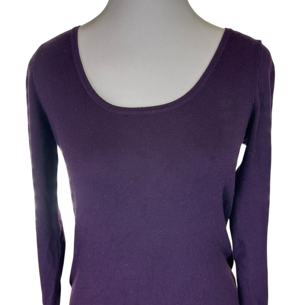 Cache Cross Back Sweater Burgundy Size Small - image 2